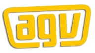 Vyrezaná žltá nálepka AGV