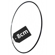 Macrame Dream Catcher Ring Kovový Round Ring Circle Čierny DIY 8cm