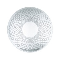 SKLENENÁ TABUĽKA retro transparentná pr. 25 cm