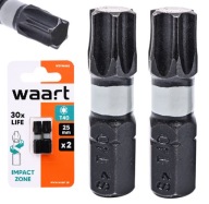 HROTY SKRUTKOVAČA T40 25 mm TORX NÁRAZOVÉ BITKY 2x