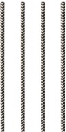 Čiernobiela papierová slamka 20 cm Zig-Zag 100 ks.