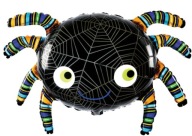Veľký balónik z pavúčej fólie na Halloweensku dekoráciu HEL 89cm