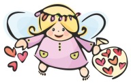 NÁLEPKA NA SKLENÝ NÁBYTOK ZRKADLO ANJEL CUPID