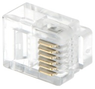Telefónna zástrčka RJ12*P10 6P6C, balenie 10 ks