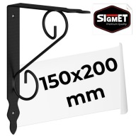 DEKORATÍVNA PODPORKA UHLA POLICE Tesársky štvorec S 150x200 mm