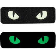NÁŠPISKA CAT EYES CAT EYES TYP 2 LASEROM REZANÝ VELCRO SVIETEĽNÝ M-TAC ČIERNA