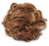 ATTACHED BON s gumičkou VLASY Účes MESSY BUN SVETLOHNEDÁ BALEYAGE