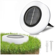Solárna záhradná lampa zapustená do zeme, biela IP44, dekoratívna