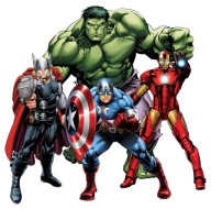 NÁLEPKA DEKORÁCIA NA OKNO SKLENENÉ ZRKADLO AVENGERS IRON MAN HULK CAPTAIN AMERICA