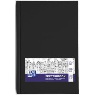 OXFORD šitý skicár A6 96k 100g čierny 4001526