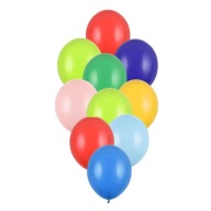 Balóny 10ks, mix farieb VEĽKÉ 30cm Helium Air