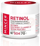 Mlynček na mastný krém proti vráskam 70+ retinolový včelí vosk N504 50 ml