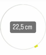 Prsteň lapač snov 22,5cm BIELY