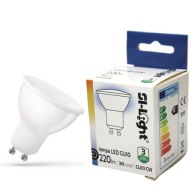 LED ZDROJOVÁ ŽIAROVKA GU10 3W 6400K STUDENÁ 220lm