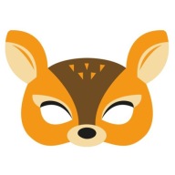 SUPER maska ​​jeleňa z plsti Deer 910030