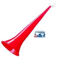 Červeno-biela vejárová trúbka, 55 cm, skladacia, povzbudzujúca