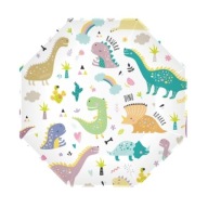 Narodeninové taniere Dinosaury narodeniny 23cm 6ks