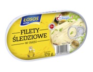 SLEDE FILETKY V OLEJU, LOSOS USTKA 170g
