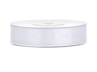 STUHA BIELE SATÉNOVÁ 12mm 25m