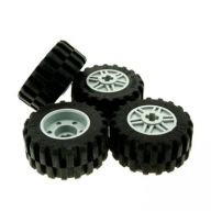 LEGO WHEEL AXLE 30,4x14 55982 30391 GREY - 4 KS