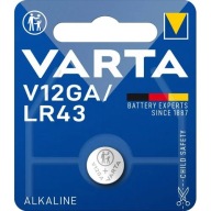 1x VARTA V12GA / LR43 mini alkalická batéria