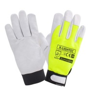 Pracovné rukavice zosilnené kozou kožou X-LIGHTEC HV EN388 9