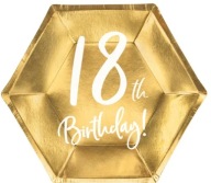 Taniere 18th Birthday Gold 20 cm