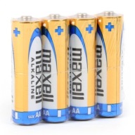 4 x alkalické batérie Maxell R6 LR6 AA nové
