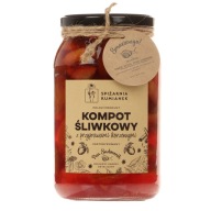 Slivkový kompót s korením LOW-SLADKÉ 900 ml Pan Sadownik