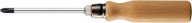 Skrutkovač s drevenou rukoväťou PH1 x 80mm FORTIS