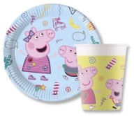 Taniere a šálky Peppa Pig, 8 kusov SET