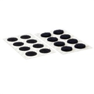VELCRO Samolepiaci suchý zips 16mm office home 16 kusov čierny