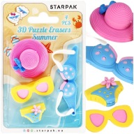 3D LETNÁ GUMA GUMA LETNÉ OKULIARE OUTFIT STARPAK 4 ks.