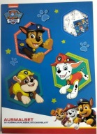Tlapková PATROL omaľovánka A4 s nálepkami Omaľovánka + nálepky