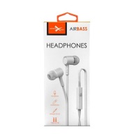 Slúchadlá do uší eXtreme AirBass s mikrofónom, biely 3,5 mm jack