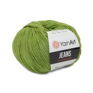 50g priadza, 55% bavlna 45% akryl, YarnArt Jeans zelená 69