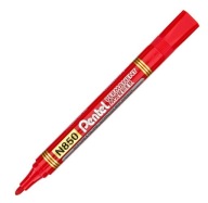Pentel N850 červený permanentný popisovač s okrúhlym hrotom