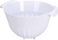 COLDER, sit- er, colander, pasta sit- ner, WHITE
