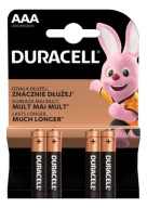 4x ALKALICKÉ BATÉRIE DURACELL AAA LR03 R3