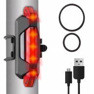 LED BICYKEL ZADNÉ SVETLO NA BICYKEL, USB