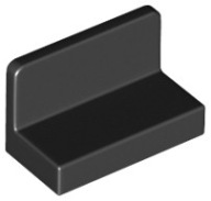 LEGO 4865b PANEL 1x2x1 čierna NOVINKA (1g)