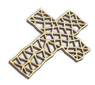 GEOMETRICKÝ DEKOR KRÍŽ 150x97mm QE80