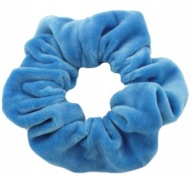 VELÚROVÁ SCRUNCHIE RUBA NA VLASY, MODRÁ