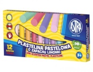 Astra pastelová plastelína s vôňou limetky, 12 ks