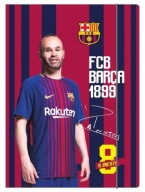 Školské leporelo s gumičkou A4 FC Barcelona