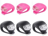 LED BICYKLOVÉ LAMPY SILIKÓNOVÉ 6 KS.