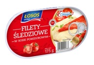 Filety zo sleďa v paradajkách 175g Ustka losos