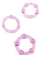 3 FIALOVÉ KRÚŽKY NA PENIS STÁVAJÚ TVRDO FIALOVÉ