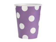 Narodeninové poháre Levanduľové bodky 270ml 6 ks