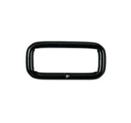 Kožený rám s pútkom 20/8mm Matt Black 10 ks